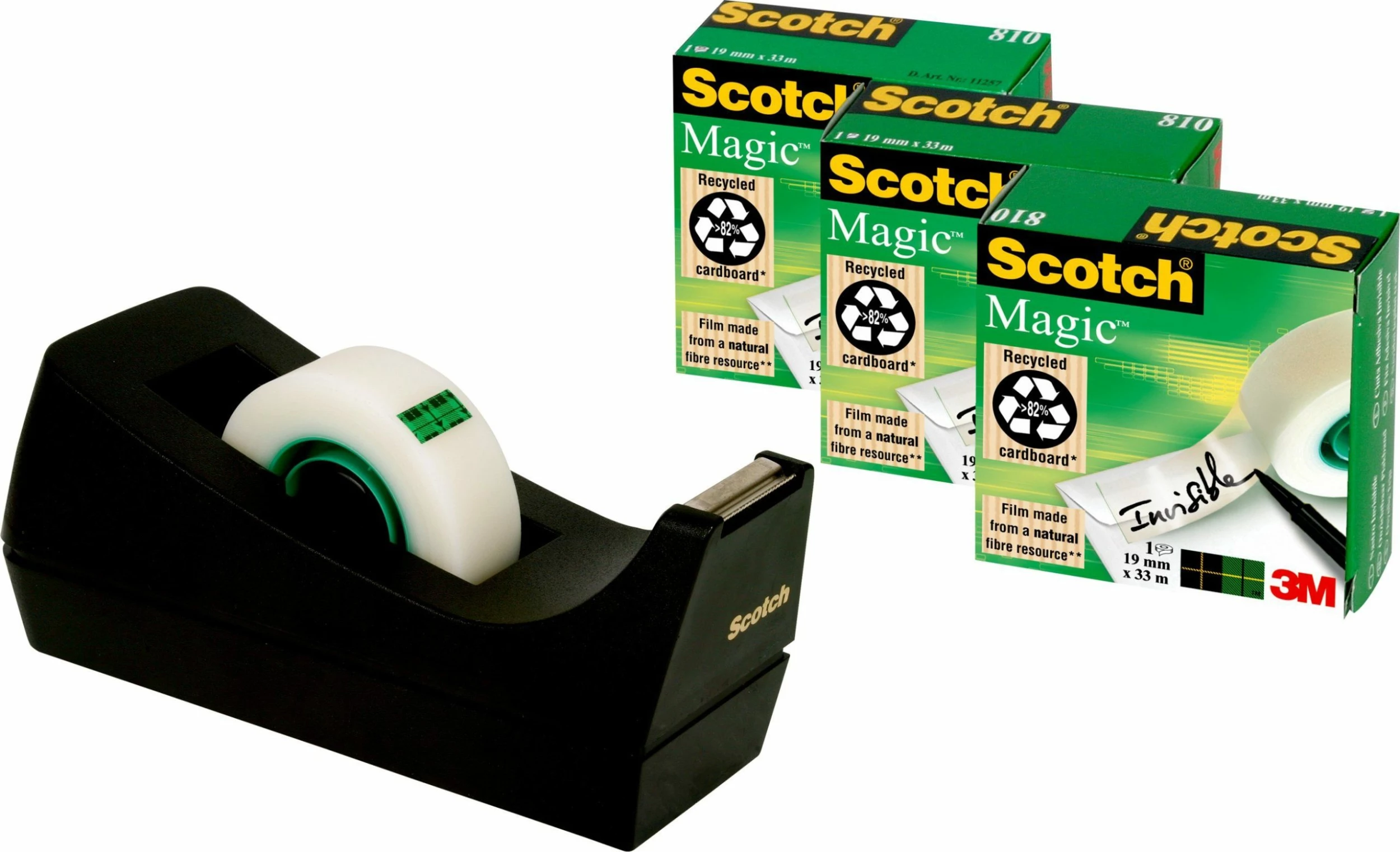 3M™ C38 Dispenser + 3 Ruller Scotch® Magic™ Tape 1 3M™ C38 Dispenser + 3 Ruller Scotch® Magic™ Tape