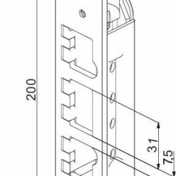 Alternative view of Yale Doorman SL1487-1 Sluttstykke