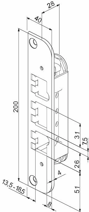 Yale Doorman SL1487-1 Sluttstykke 2 Yale Doorman SL1487-1 Sluttstykke - Bilde 2